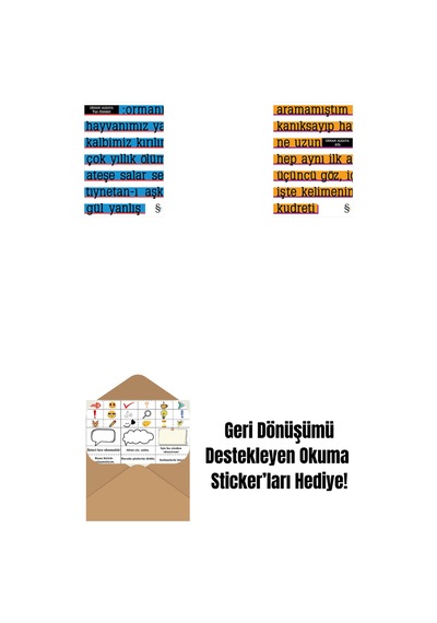 Tuz Günleri + Altı + Okuma Sticker'ları