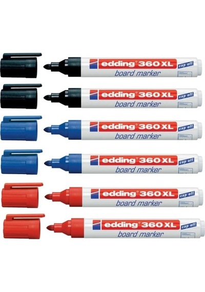 Edding 360 Beyaz Tahta Kalemi 6'Lı