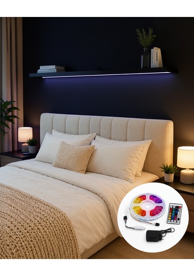 2835 Rgb Şerit Led 5 Metre Uzaktan Kumandalı