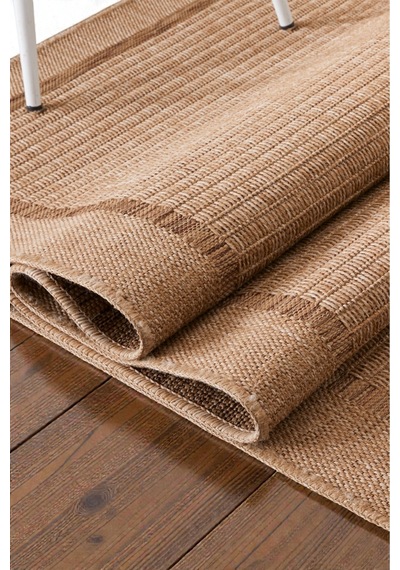 Doğal Jüt Görünümlü Dokuma Kilim Sade & Modern Minimal Tasarım Bej Bej