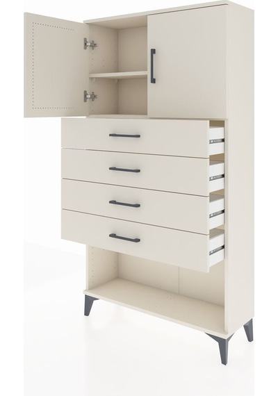 Arges Dolap 2 Raflı 4 Çekmeceli 2 Kapaklı 88x30x163 Aytaşı-ay... Aytaşı Arges Dolap 2 Raflı 4 Çekmeceli 2 Kapaklı 88x30x163 Aytaşı-ay... Aytaşı