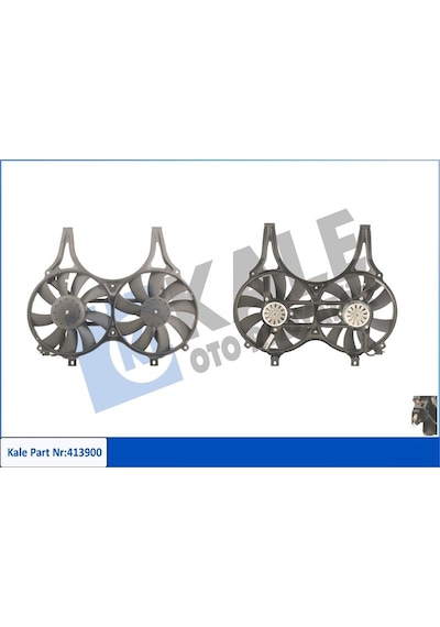 Kale-radyator Radyator Fanı Mercedes E-class W210 S210 413900 A0015001693