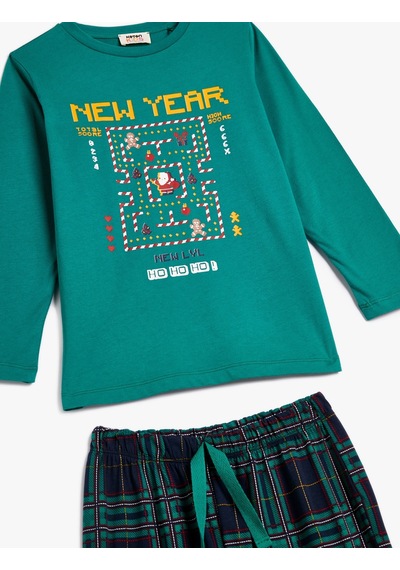 Koton Yılbaşı Temalı Pijama Takımı Baskılı Uzun Kollu Pamuklu Yeşil 4wlm40004mk 4WLM40004MK980 Yeşil Koton Yılbaşı Temalı Pijama Takımı Baskılı Uzun Kollu Pamuklu Yeşil 4wlm40004mk 4WLM40004MK980 Yeşil