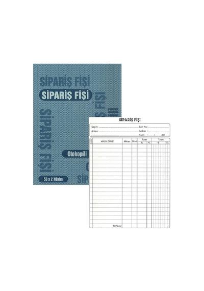 Sipariş Fişi Otokopili A5 Gürmat Otokopili Sipariş Fişi 14X20 6 A N11.4933