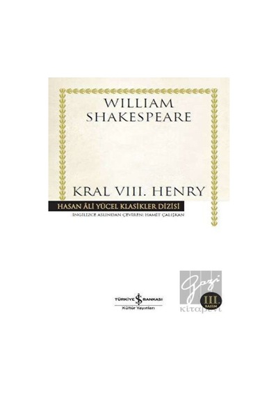 İş Bankası Kültür Yayınları - Kral 8. Henry
