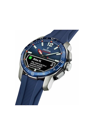 Festına F23000/1 Connected D Blue Erkek Kol Saati Gri - Lacivert