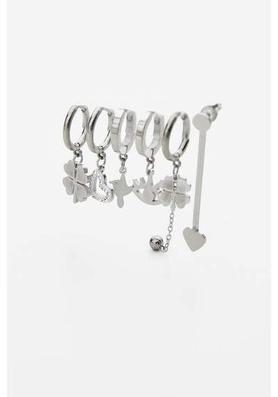Altılı Set Küpe Gümüş