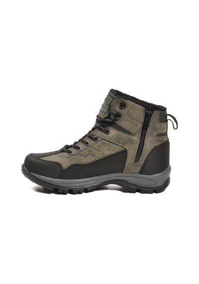 Haki İçi Kürklü Soğuğa Dirençli Kaymaz Taban Unisex Outdoor Bot 980 G Haki