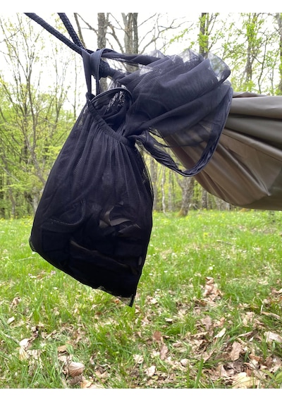 Magic Cibinlikli Kamp Hamağı Mat Cepli 175 Kg Taşıma Kapasiteli Outdoor Hamak Mor