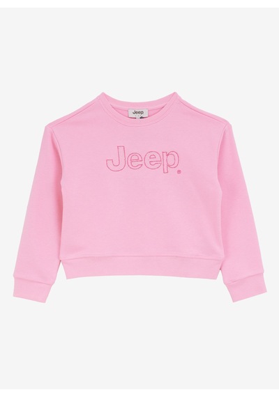 Jeep Pembe Kız Çocuk Baskılı Sweatshirt J4wg-swt7571