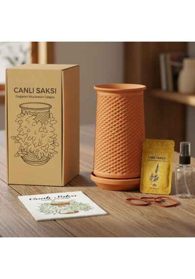 Canlı Saksı Hidroponik El Yapımı Topraksız Saksı 64880896