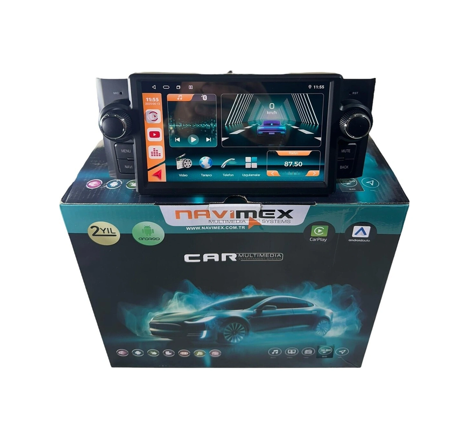 Fiat Linea 2014-2018 Navimex 4-64 Fanlı Profesyonel Tam Oem 7"
