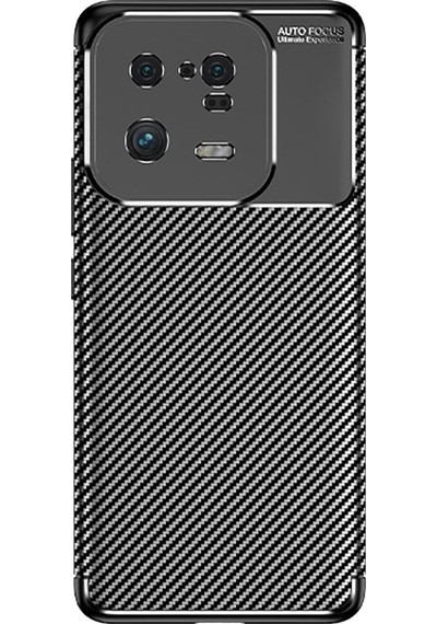 Xiaomi Uyumlu Mi 13 Pro Kılıf Zore Karbon Görünümlü Negro Silikon Kapak