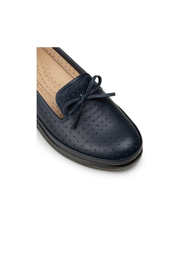 Deery Kadın Hakiki Deri Lacivert Dolgu Topuk Ayakkabı - N3502zlcvc01