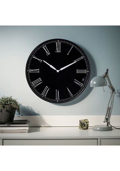 Ikea Drabblıng Duvar Saati 52 Cm Siyah