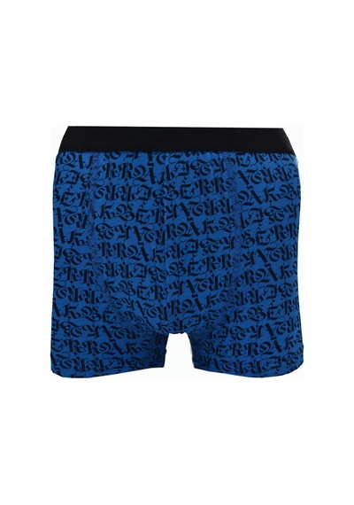Erkek Desenli Likralı Penye 6 Lı Boxer Berrak-4480 001