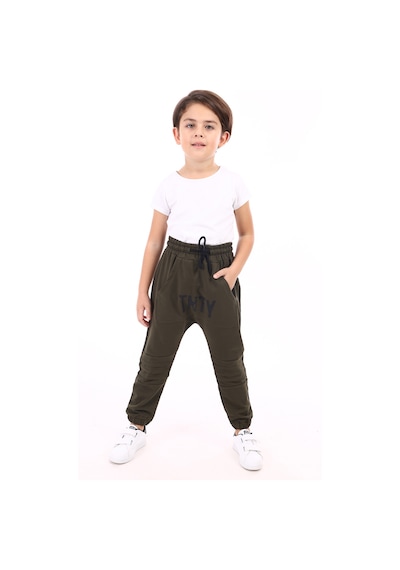 Toontoy Kids Toontoy Erkek Çocuk Baskılı Eşofman Alt Haki