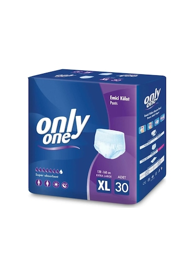 Only One Emici Külot Hasta Bezi XL 30'lu