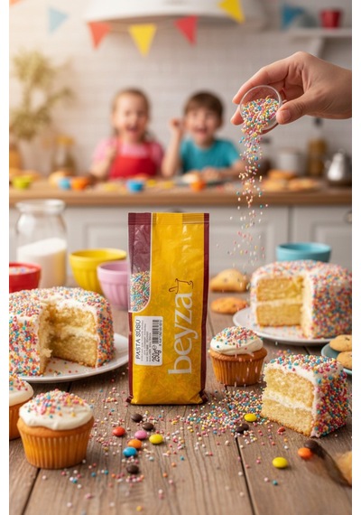 Pasta Süsü 250 Gr Renkli Tatlı Ve Kek Süsleme Şekerleri, Kurabiye Ve Cupcake Dekoru