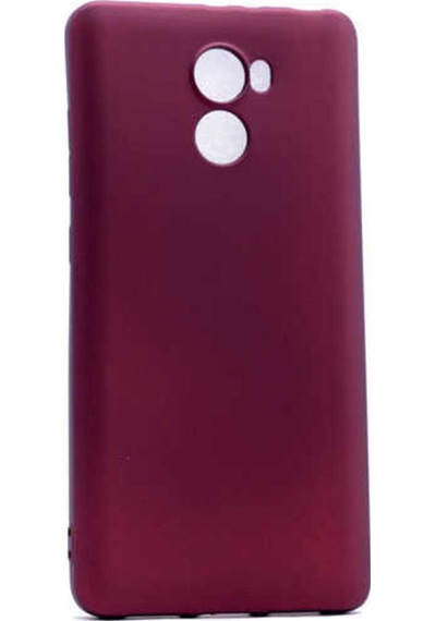 Xiaomi Redmi 4x Kılıf Zore Premier Silikon Kapak Mürdüm