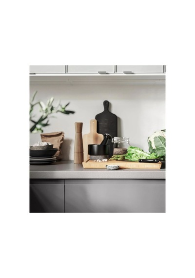 Ikea Ädelsten Mermer Tokmaklı Havan 14 Cm Siyah