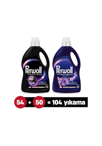 Perwoll Çiçek Cazibesi Koyurenkler 2,75 L 50 Yıkama +yenileme Siyah 2.97l 54 Yıkama pktprwcckhys2set-5826 2750 ML