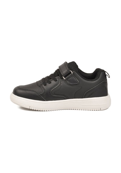 Cool Siyah Cırtlı Hafif Unisex Çocuk Spor Ayakkabı Eldon F