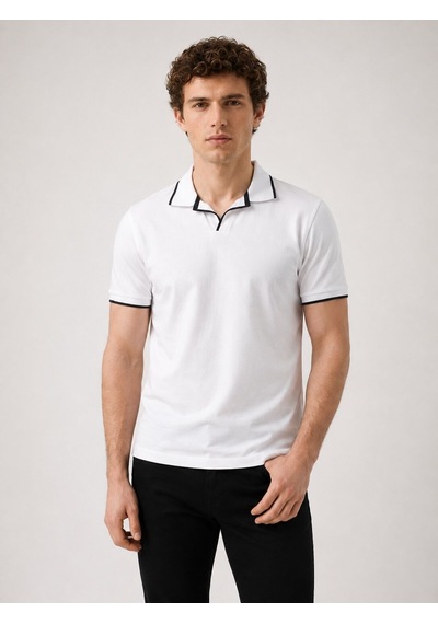 LOFT Regular Fit Erkek Polo K.kol Lf2042872 Q1.v1 Beyaz