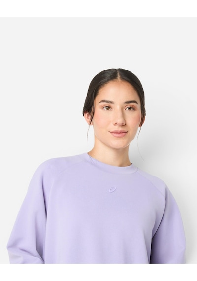 Asics Nagıno Refıned Texture Sweat Top Kadın Mor Sweatshirt 2032d370-500