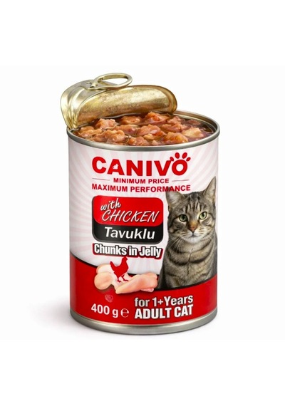 Yetişkin Kedi Konservesi Tavuklu 400 G 12 Adet