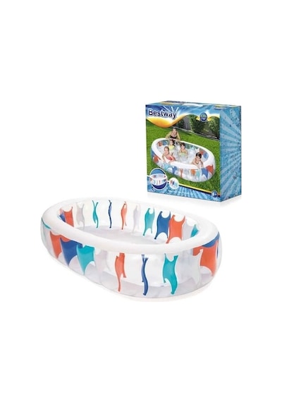 Akıllıelma-bestway Havuz Jumbo Kristal Dikdörtgen Kzlbw 54066 Çok Renkli