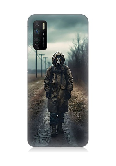 İnfinix Note 7 Lite Uyumlu Maskeli Yürüyüş Desenli Silikon Kılıf