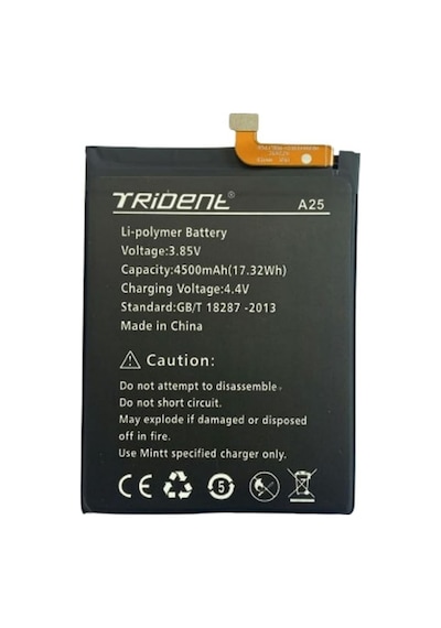 Trident A25 Batarya Pil Telefon Bataryası Pil Bandı Yanında