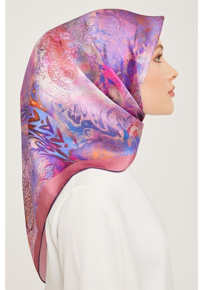 Armine Twill İpek Eşarp 23ka9041 02 Mor