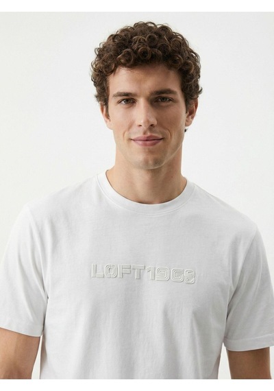 Erkek T-shirt Lf2042976 Beyaz