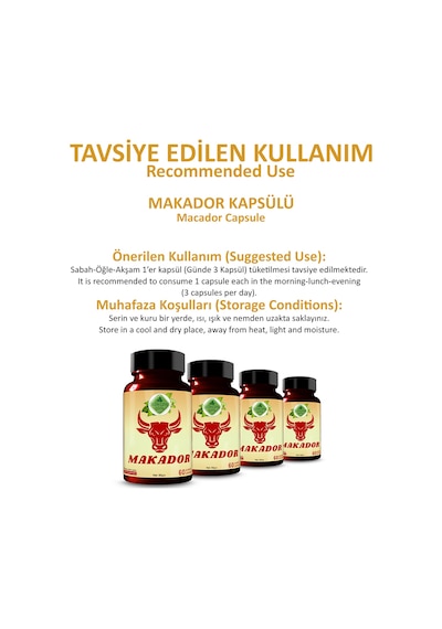 Gökçek Şifa Makador (Macador Capsule) 60 Kapsül
