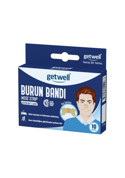 Getwell Burun Bandı Büyük Boy 10'lu - 8 Adet Tarı