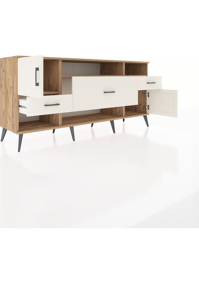 Hyperion Konsol 3 Raflı 3 Çekmeceli 2 Kapaklı 176x44x83 Çam-aytaşı Aytaşı Hyperion Konsol 3 Raflı 3 Çekmeceli 2 Kapaklı 176x44x83 Çam-aytaşı Aytaşı