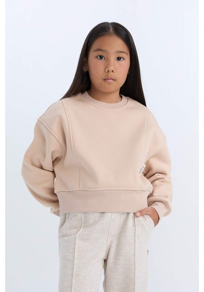DeFacto Kız Çocuk Relax Fit Bisiklet Yaka Basic Düz İçi Yumuşak Tüylü Kalın Sweatshirt D4298A824WNBG390 Bej DeFacto Kız Çocuk Relax Fit Bisiklet Yaka Basic Düz İçi Yumuşak Tüylü Kalın Sweatshirt D4298A824WNBG390 Bej