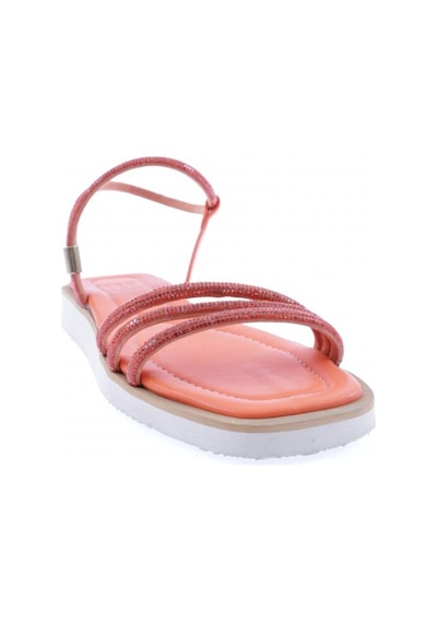 Dgn 536-23y Kadin Sirali Silver Taşli Sandalet 536-2261-R1321 Oranj