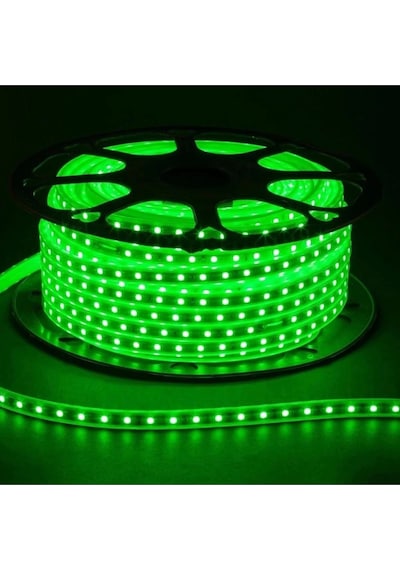 Hortum Esnek 220v Şerit Led Yeşil 10 Metre 10 Metre