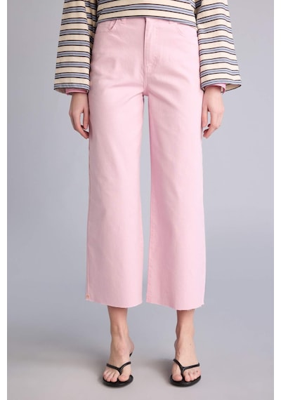 Defacto Culotte Yüksek Bel Gabardin Pantolon C7535ax26smpn47 Pembe-pn47