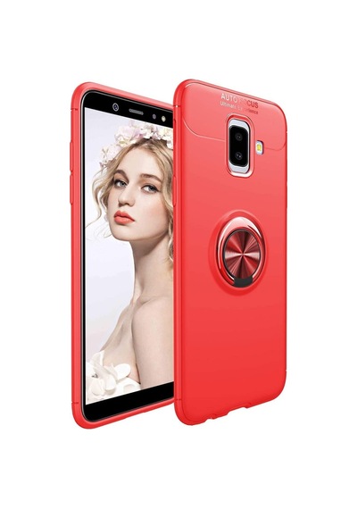 Samsung Uyumlu Galaxy J6 Plus (Sm-J610F) Yüzüklü Manyetik Ravel Kilif 513341906