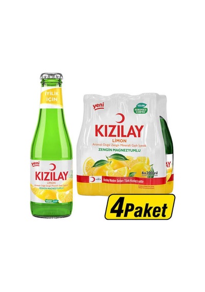 Kızılay Limonlu Soda 200 Ml 24 Adet Koli