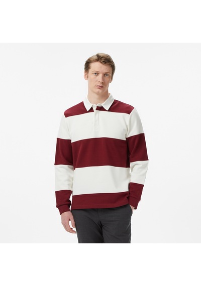 Nautica Erkek Bordo Regular Fit Uzun Kollu Çizgili Polo Yaka T-shirtçizgilik65373t