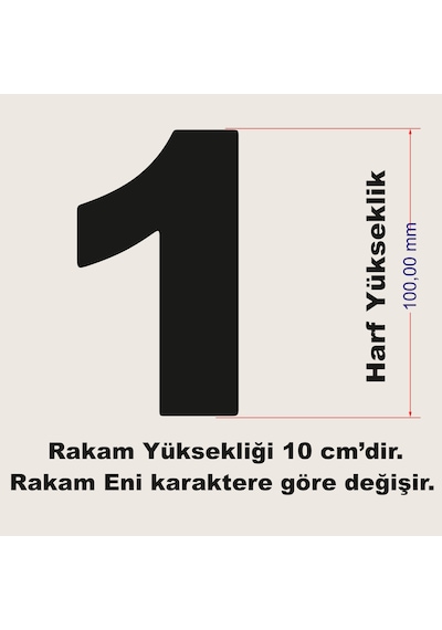 Stencil Rakam Boyama Şablonu X023-sayı Rakam Yüksekliği 10 Cm