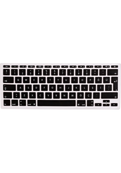 Apple Uyumlu Macbook Air 11inç Klavye Koruyucu Eski Usb Li Model Türkçe Q A1370 A1465 Modelleri İle Siyah