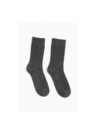 Socks 6 Çift Yünlü Kadın Norveç Doğal Yumuşak Kalın Termal Kışlık Fitilli Derbi Soket Çorap Çok Renkli