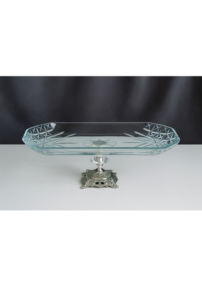 Elta Collection Timeless Baton Metal Ayaklı Gümüş Sunumluk - Timeless Serisi gümüş