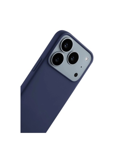 Apple Uyumlu   iPhone 17 Pro Max First Silikon - Lacivert
